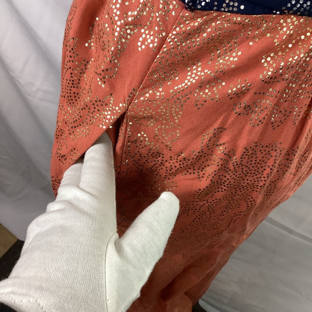Anthropologie Akemi + Kin Sofia Metallic Jumpsuit Size 6 - Picture 7 of 12